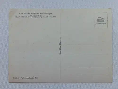 Alte AK Oberdischingen Pfarrkirche [aX882]