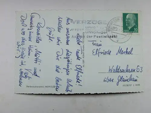 Alte AK Berggießübel Zwiesel [aO1398]