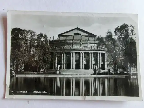 Alte AK Stuttgart Staatstheater 1942 [aE874]