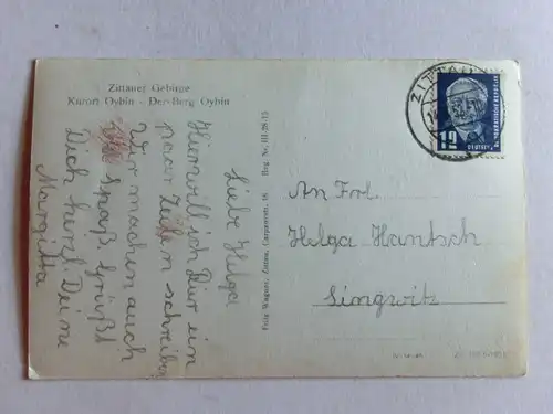 Alte AK Zittauer Gebirge Oybin [aE891]