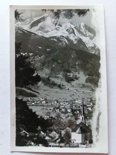Alte AK Garmisch Partenkirchen 1947 [aE901]