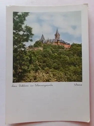 Alte AK Schloß Wernigerode Waess [aE910]