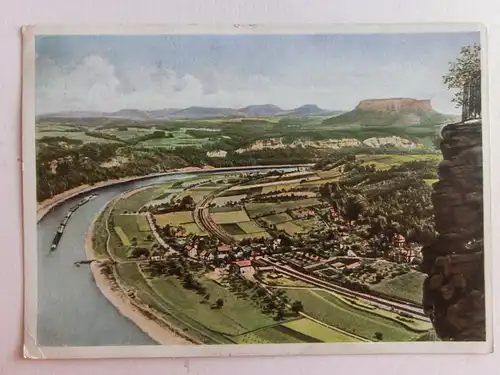 Alte AK Sächsische Schweiz Blick v. d. Bastei [aE912]