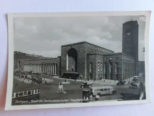 Alte AK Stuttgart Hauptbahnhof [aE930]