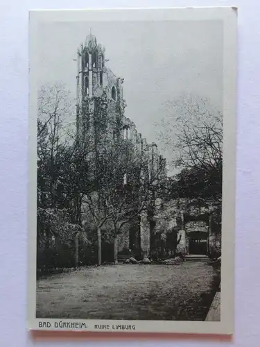 Alte AK Bad Dürkheim Ruine Limburg [aE811]