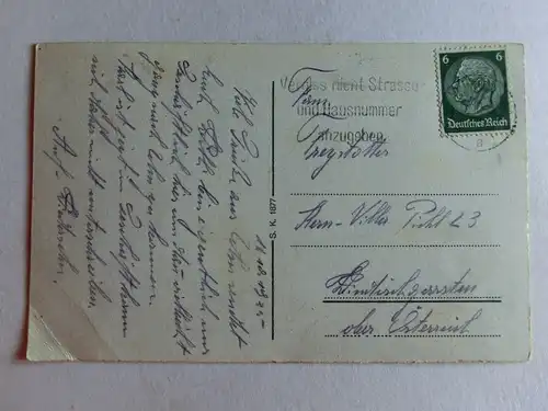 Alte AK Ulm Rathaus (Ecke geknickt) 1935 [aE837]