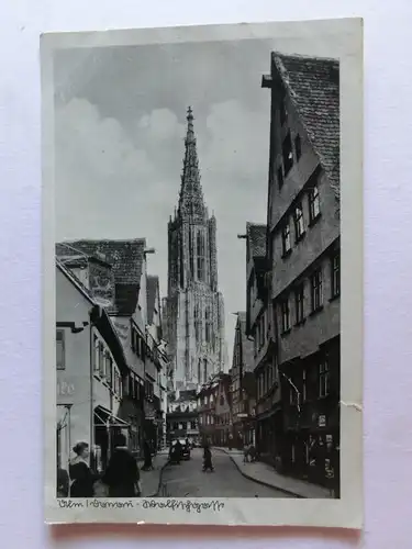 Alte AK Ulm Walfischgasse 1941 [aE839]