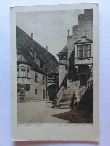 Alte AK Heilbronn Deutschordenshaus um 1925 [aE840]