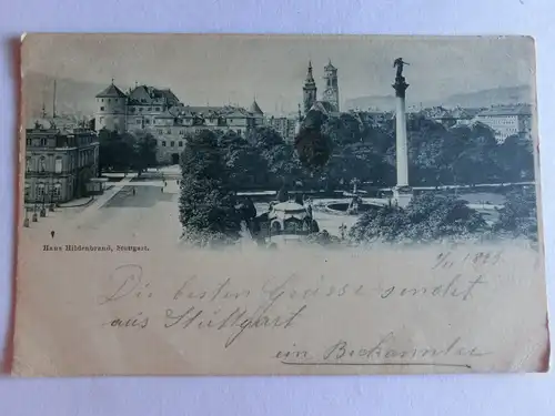 Alte AK Stuttgart Hans Hildenbrand 1899 [aE848]