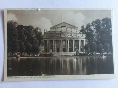 Alte AK Stuttgart Kgl. Hoftheater Großes Haus  [aE853]