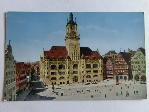 Alte AK Stuttgart Rathaus um 1925 [aE863]