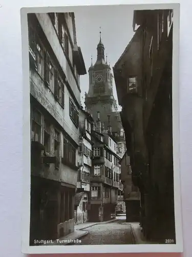 Alte AK Stuttgart Turmstraße  1931 [aE766]