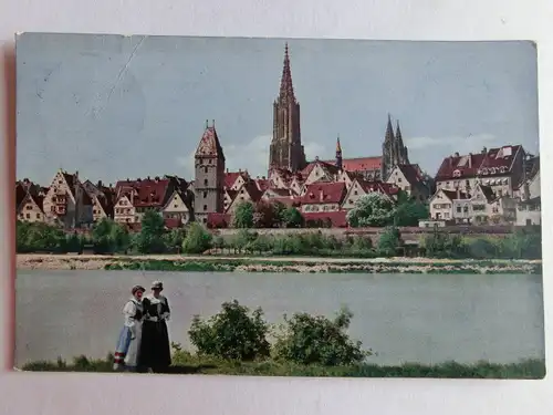 Alte AK Ulm Donau Tracht um 1925 [aE770]