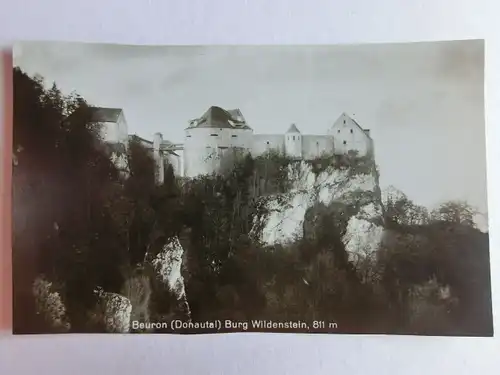 Alte AK Beuron Donautal Burg Wildenstein [aE786]