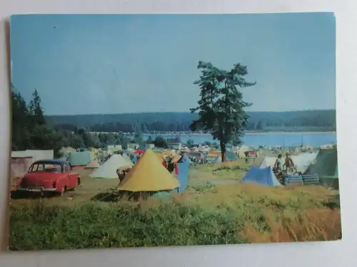 Alte AK Ehrenfriedersdorf Greifenbachstauweiher Campingplatz [aN547]