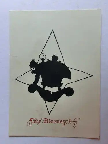 Alte AK Grußkarte Advent Plischke Karte Zittau [aN198]