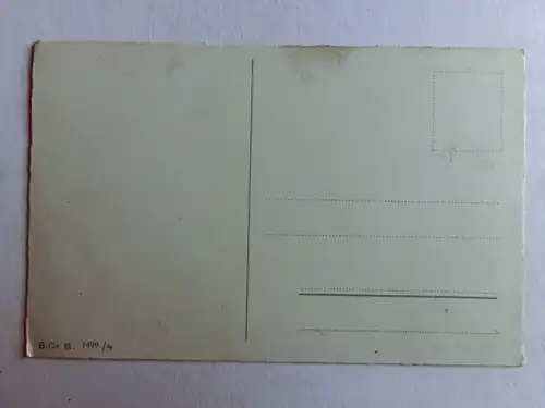 Alte AK Grußkarte Neujahr Korb Kleeblätter Tannenzweige Brief [aN192]