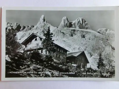 Alte AK Lindauerhütte Dreitürme Vorarlberg [aN240]