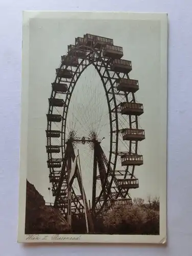 Alte AK Wien Prater Riesenrad [aN247]