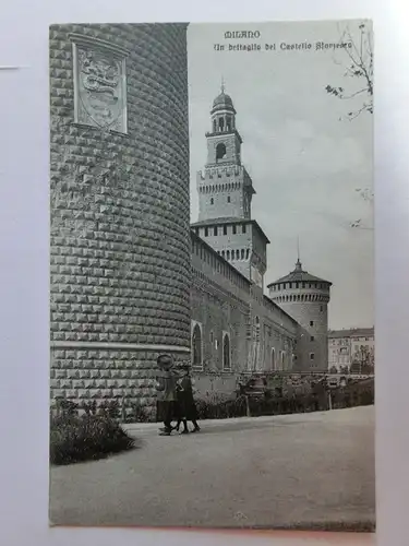Alte AK Milano Mailand Un dettaglio dei Castello … [aM940]
