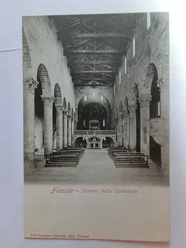Alte AK Fiesole Interno della Cattedrale [aM946]