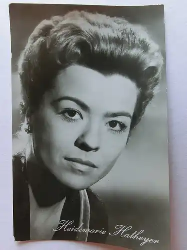 Alte AK Porträtkarte Heidemarie Hatheyer Schauspielerin Film [aM958]