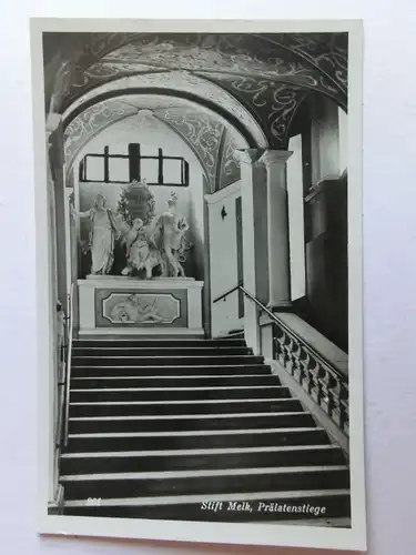 Alte AK Melk Stift Prälatenstiege [aM973]