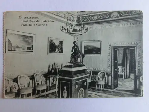 Alte AK Aranjuez Real Casa del Labrador Sala de la Ocarina [aM992]