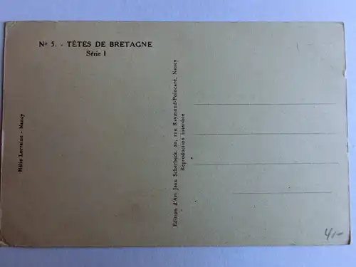 Alte AK  Tetes de Bretagne [aM996]