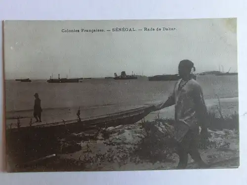 Alte AK Colonies Francaises Senegal Rade de Dakar [aM998]