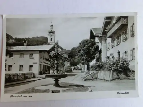 Alte AK Oberaudorf Inn Marienplatz [aM854]