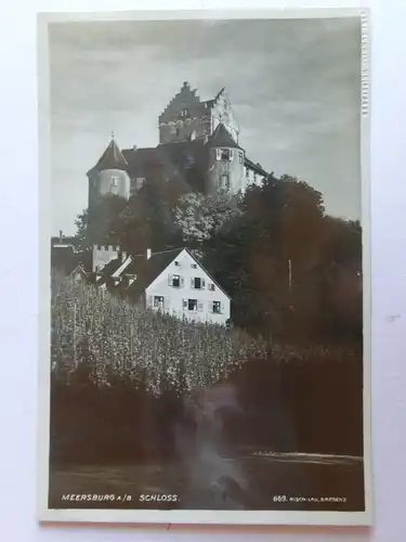 Alte AK Meersburg Schloß Bodensee [aM863]