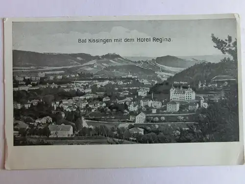 Alte AK Bad Kissingen mit Hotel Regina [aM868]