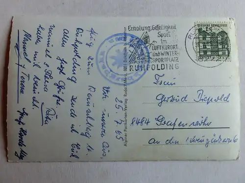 Alte AK Ruhpolding Rauschberg Mehrbildkarte (fleckig) [aJ1100]