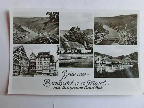 Alte AK Bernkastell Mosel Mehrbildkarte [aJ1155]