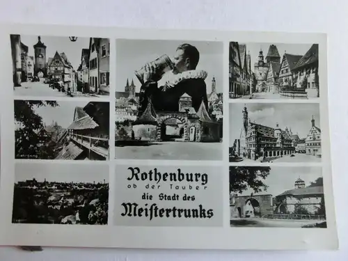 Alte AK Rothenburg ob der Tauber Mehrbildkarte [aJ1161]