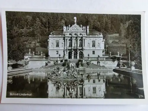 Alte AK Schloß Linderhof [aJ1164]