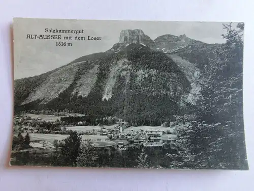 Alte AK Alt Aussee mit Loser um 1910 Salzkammergut Altaussee [aL177]