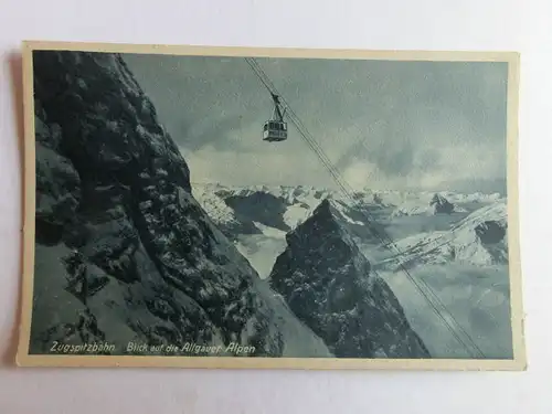 Alte AK Zugspitzbahn Allgäuer Alpen  [aL92]