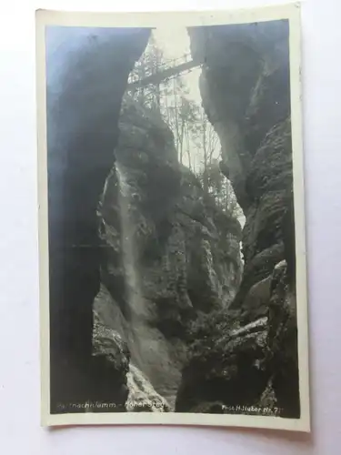 Alte AK Garmisch Partenkirchen Partnachklamm 1928 [aL109]