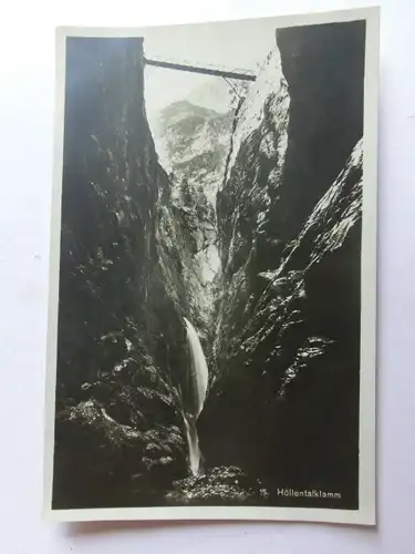 Alte AK Garmisch Partenkirchen Höllentalklamm [aL110]