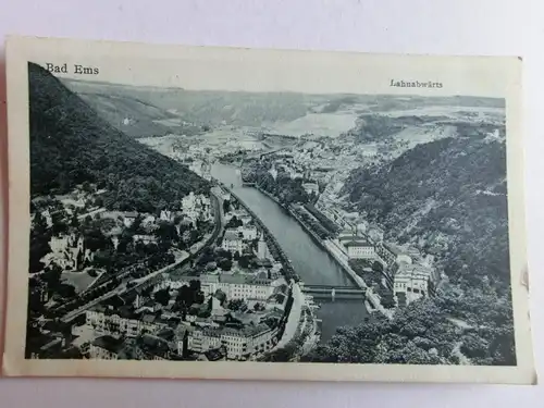 Alte AK Bad Ems Lahnabwärts um 1925 [aL137]