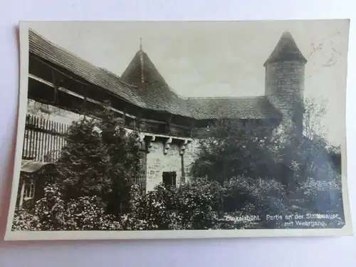 Alte AK Dinkelsbühl Stadtmauer Wehrgang [aL141]