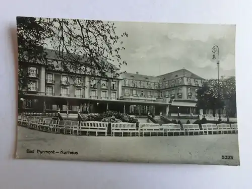 Alte AK Bad Pyrmont Kurhaus 1926 [aL145]