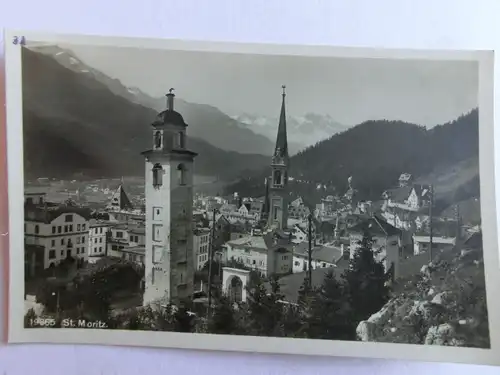 Alte AK St. Moritz um 1935 [aL170]