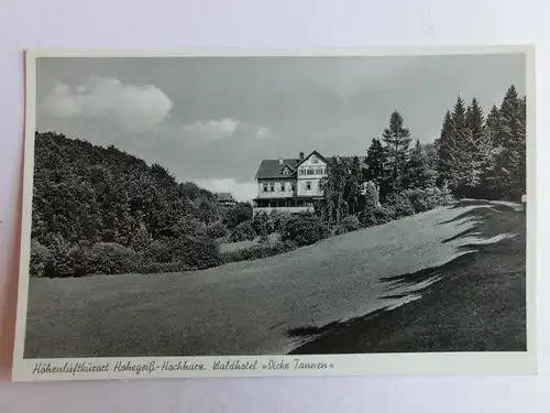 Alte AK Hohegeiß Harz Waldhotel Dicke Tannen [aM888]