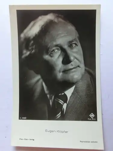 Alte AK Porträtkarte Eugen Klöpfer Schauspieler Film [aM955]
