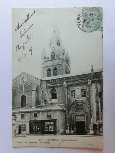 Alte AK Grenoble Eglise St. Andre um 1910 [aM567]