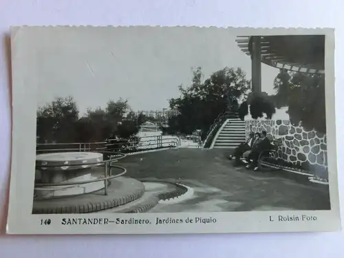 Alte AK Santander Sardinero Jardins de Piquio [aM841]