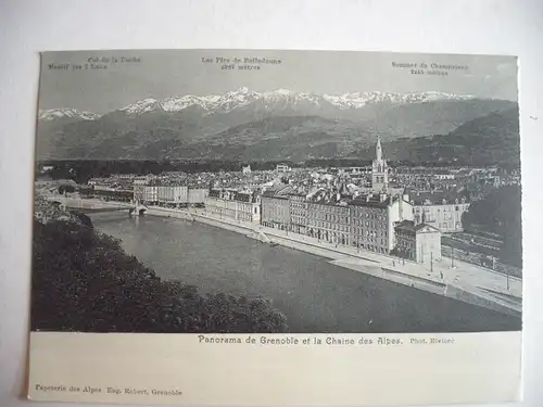 Alte AK Grenoble Grenobel Panorama [aE528]